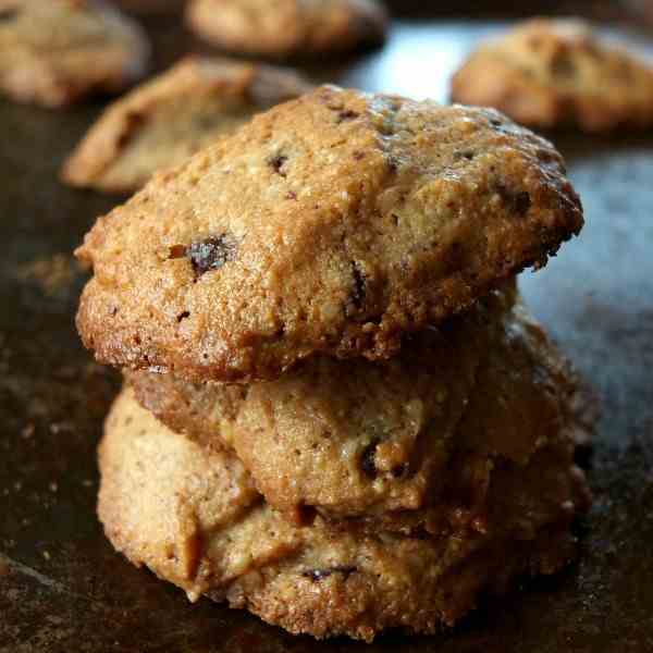 Tahini Chocolate Chip Cookies