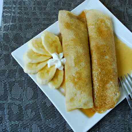 Bananas Foster Crepes