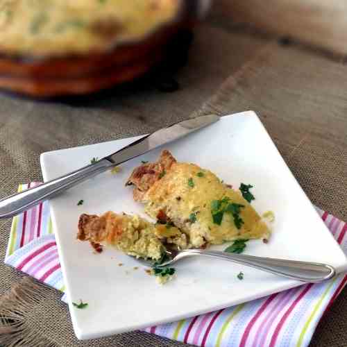 Buttermilk and Garlic Quiche