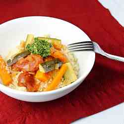 Vegetable Couscous with Moroccan Pesto Rec