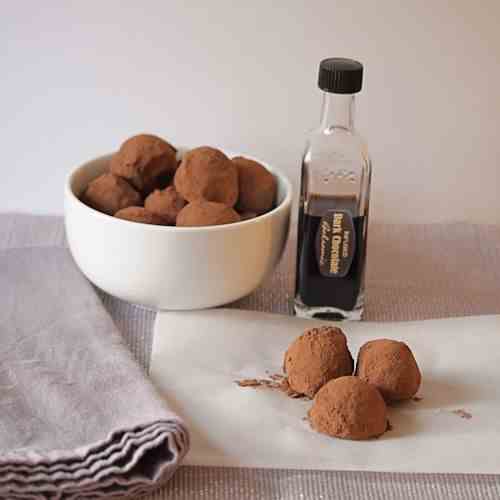 Dark Chocolate Balsamic Truffles