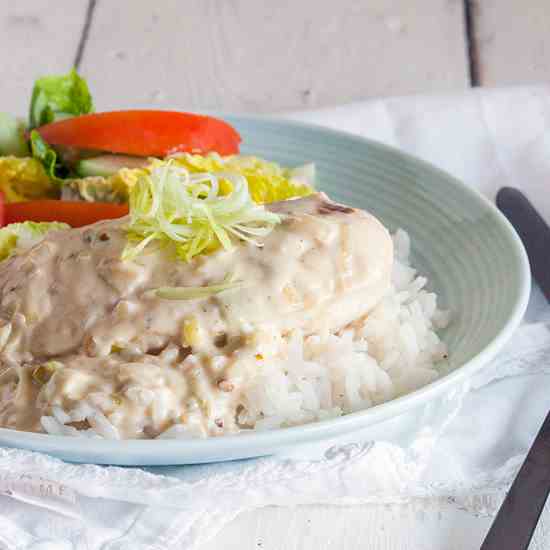 Chicken with Boursin sauce