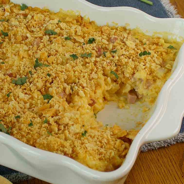 Cauliflower Ham Hotdish