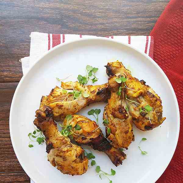 Grilled tandoori chicken