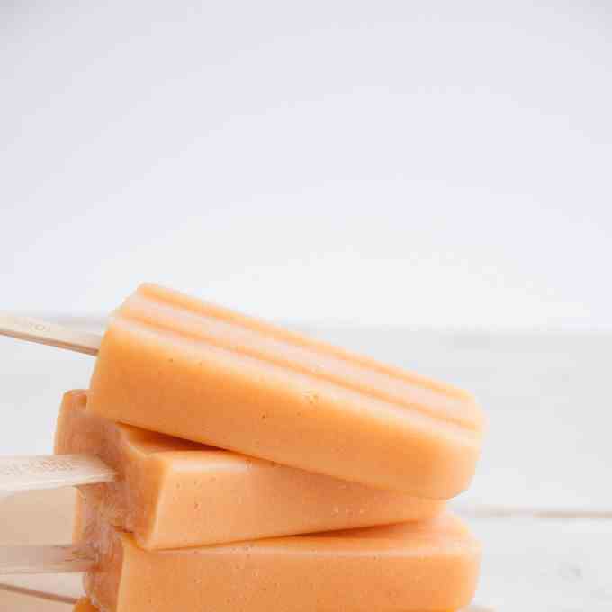 Cantaloupe Lucuma Popsicles