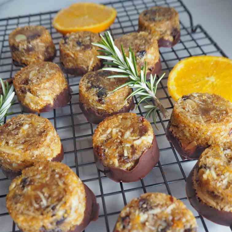 Cranberry and Ginger Florentines