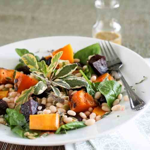 White Beans, Roasted Beets and Squash