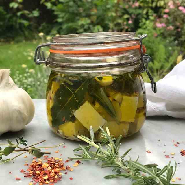 Marinated Feta with Herbs and Garlic