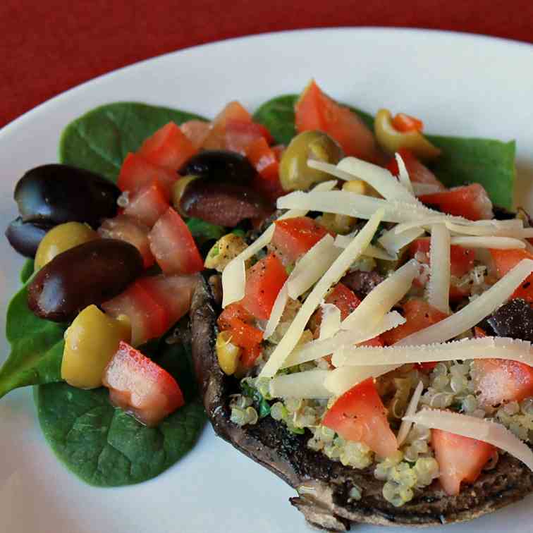 Quinoa Stuffed Portobello Mushrooms