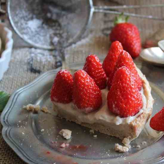 Strawberry Tart {vegan}