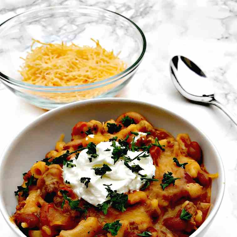 Slow Cooker Chili Mac