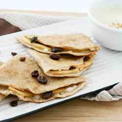 Sweet Apple Breakfast Quesadillas