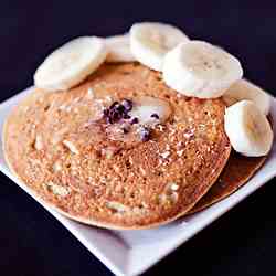 Lemon Poppy Chickpea Cornmeal Pancakes