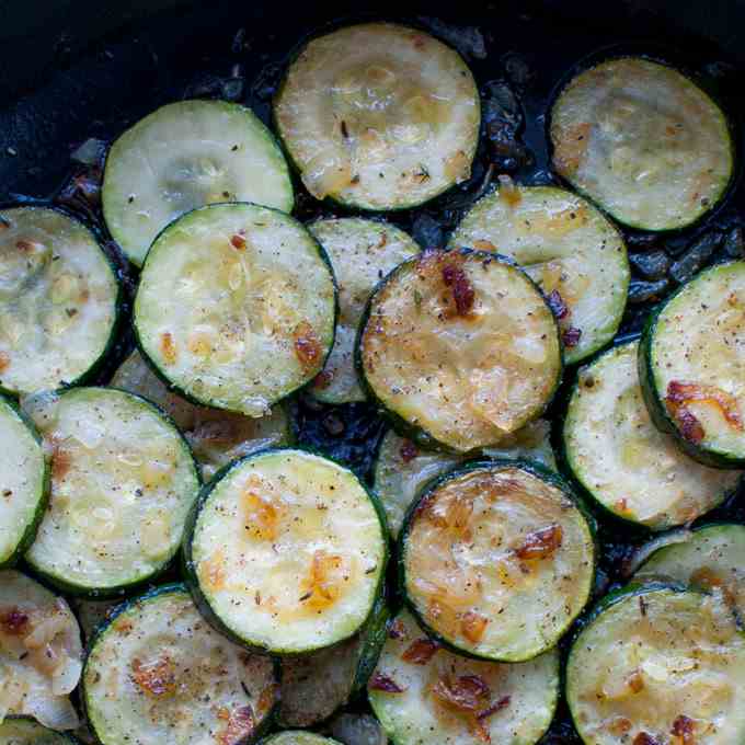 Zuccini with Onions