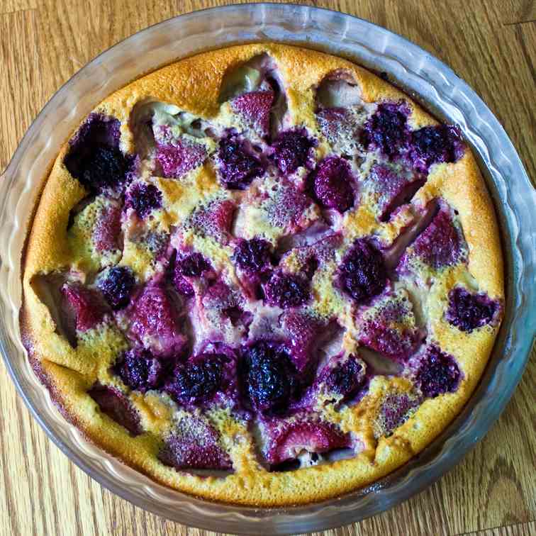 Strawberry Blackberry Clafouti