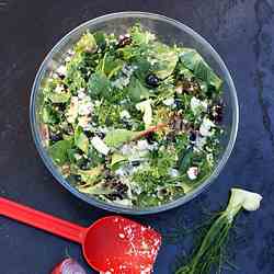 Blueberry, fennel & feta quinoa salad