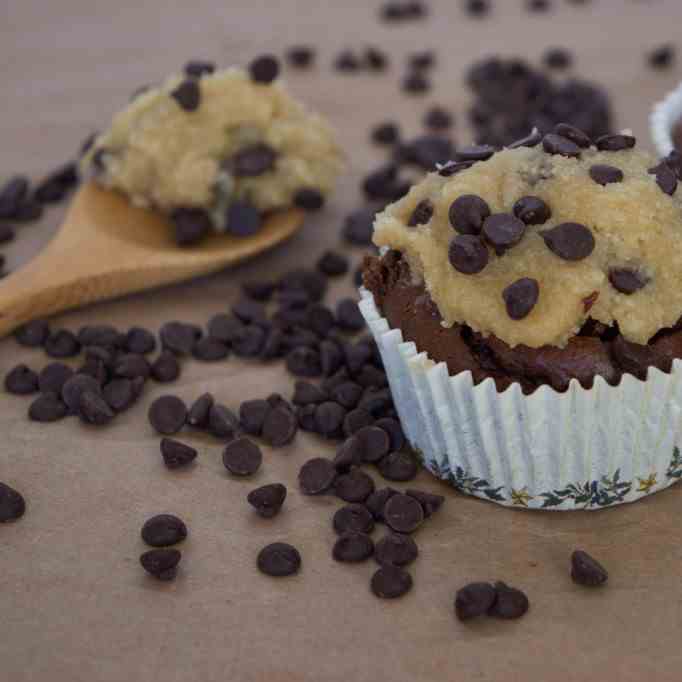 Paleo Cookie Dough Brownie Bites