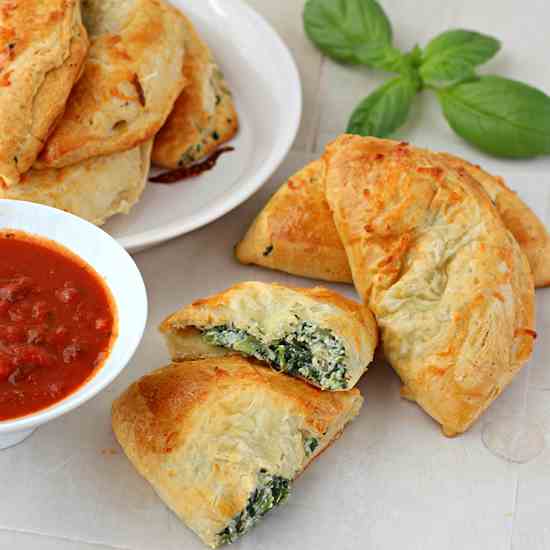 Spinach and Ricotta Stuffed Pockets