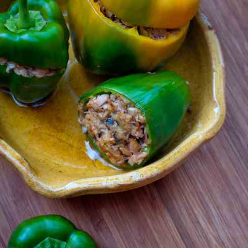 Tuna stuffed peppers