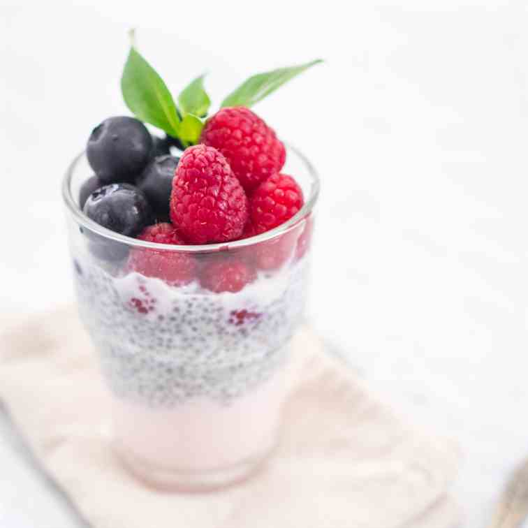 Chia Pudding with Berries and Yogurt