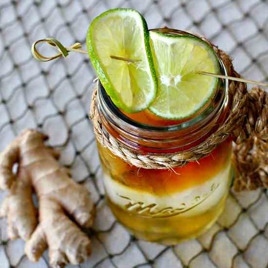 Dark and Stormy Cocktail