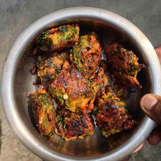 Moringa leaves fritters