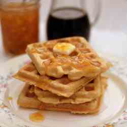 Light and Fluffy Whole Wheat Waffles