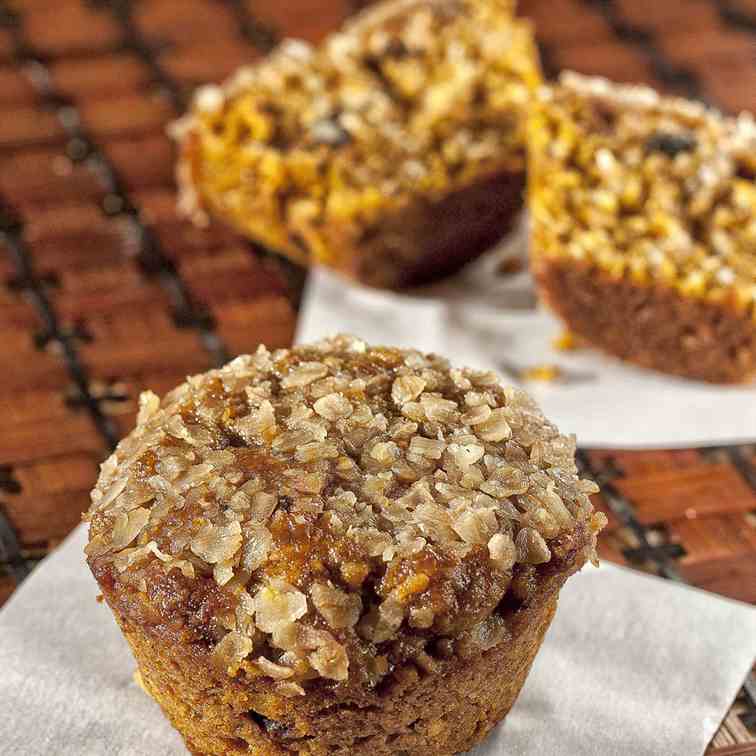 Buttercup Squash Oat Muffins