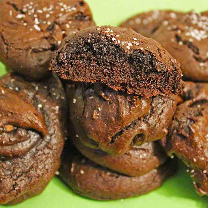 Chocolate avocado cookies