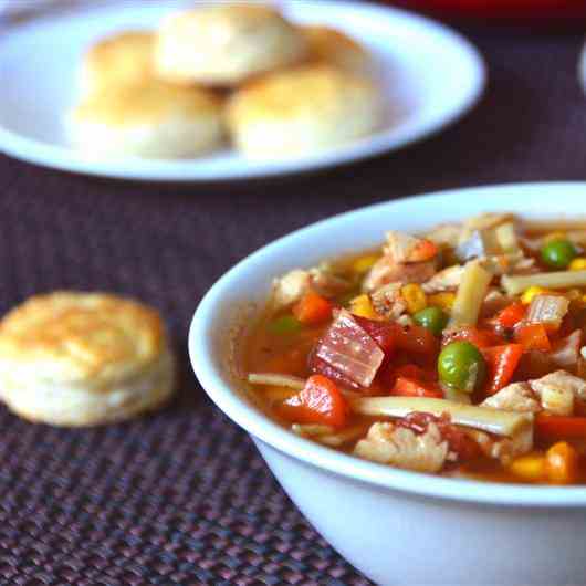 Southwestern Chicken Noodle Soup