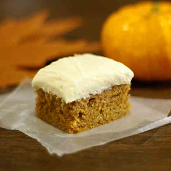 Pumpkin Bar w/Cream Cheese Frosting