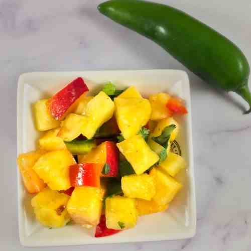 Award-Winning Peach and Pineapple Salsa