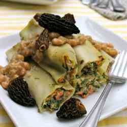 4 Cheese Morel & Vegetable Cannelloni