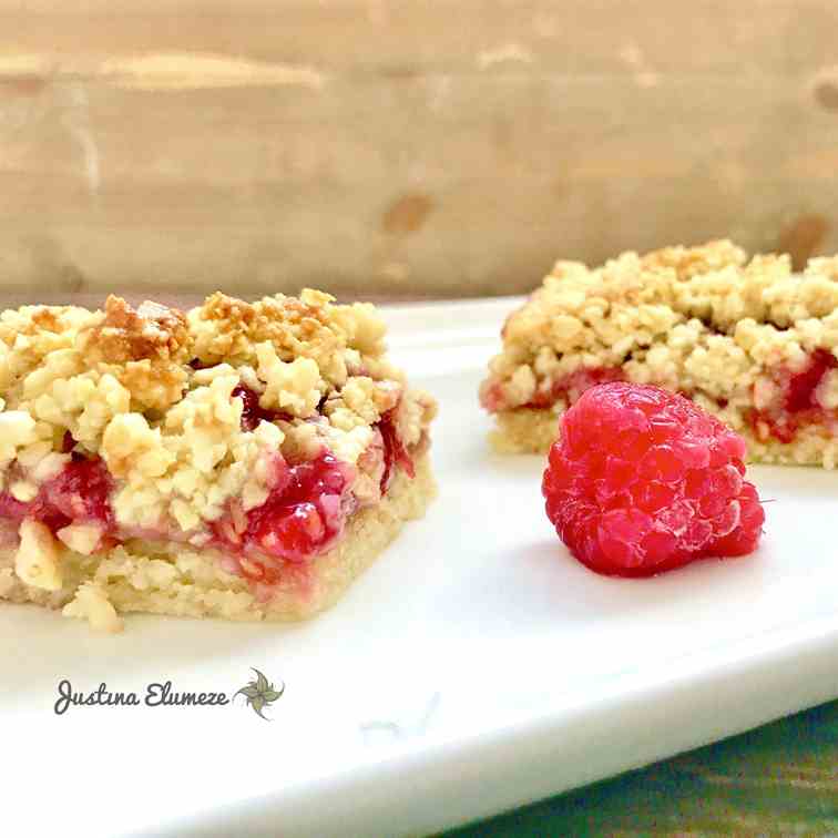 Raspberry Shortbread Bars