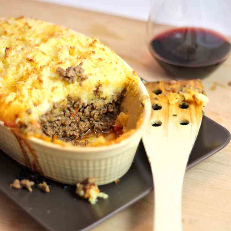 Cottage Pie with Mashed Peas