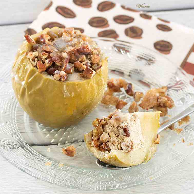 Baked Cheesecake-stuffed Apples