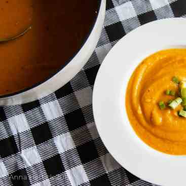 Butternut and Acorn Squash Soup