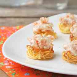 Smoked salmon nests