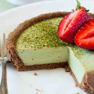 Vegan matcha coconut tarts