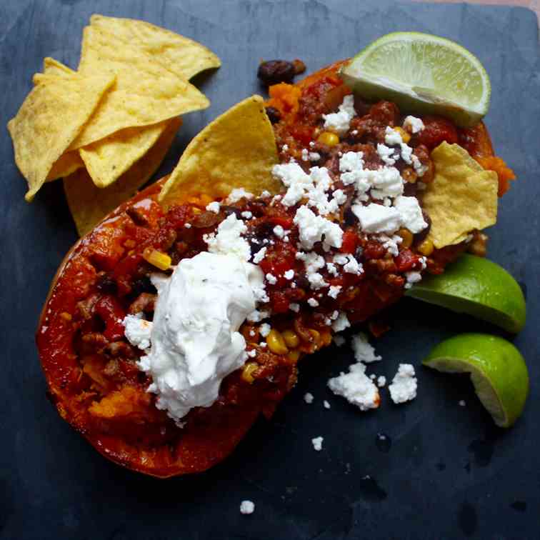 Butternut Squash Chili Con Carne