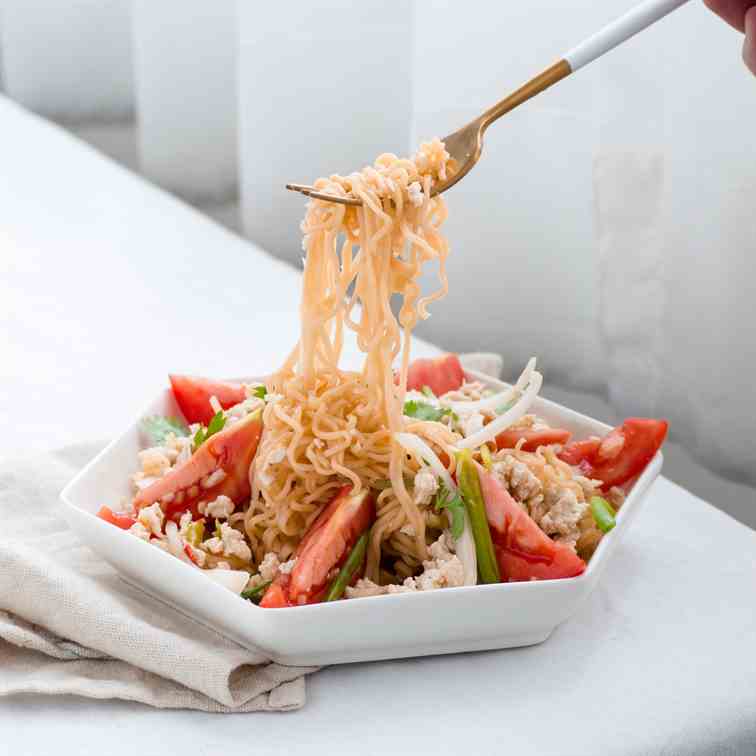 Thai Instant Noodle Salad (Yum Mama)