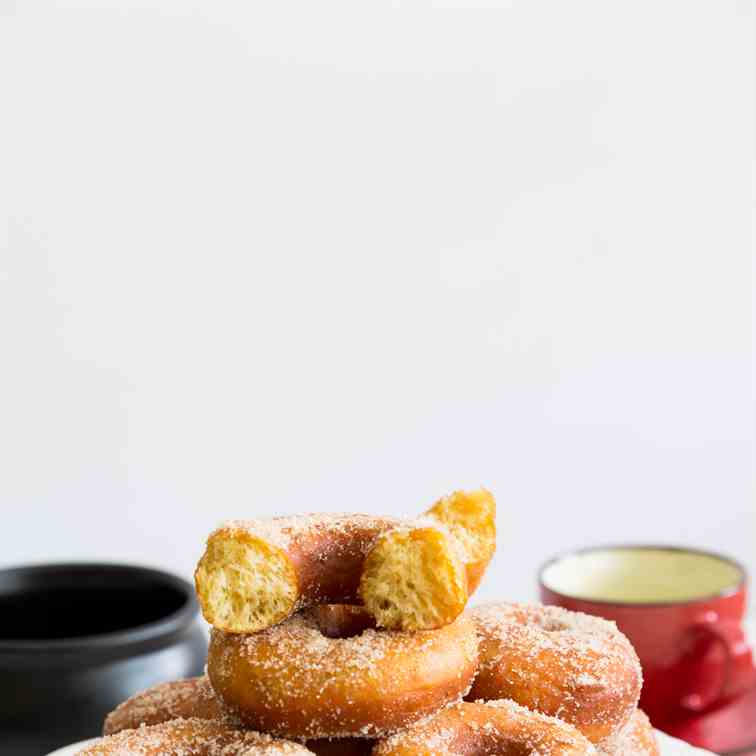 Cinnamon Sugar Pumpkin Donuts