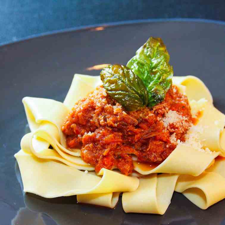 Wild Boar Ragu with Pappardelle