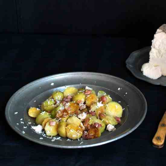 Brussels sprout with pecorino