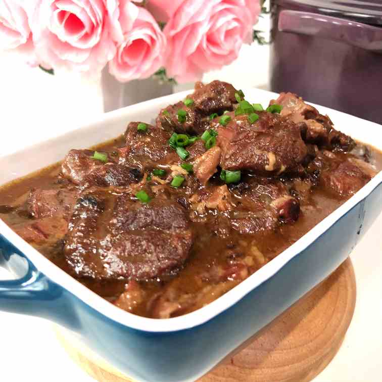 Mushroom and beef stew