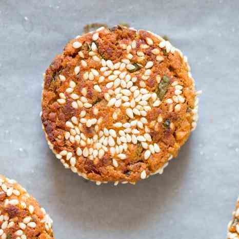 Baked sweet potato falafels with tahini sa