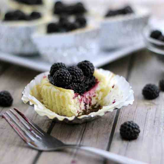 Lemony Cheesecake Minis With Berry Jam