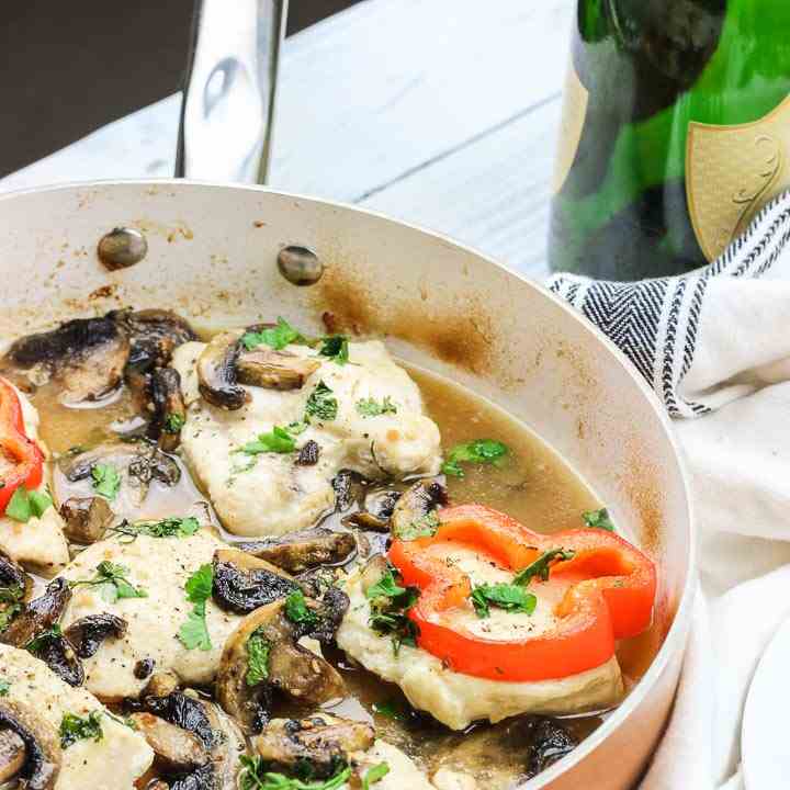 Champagne Mushroom Chicken Skillet