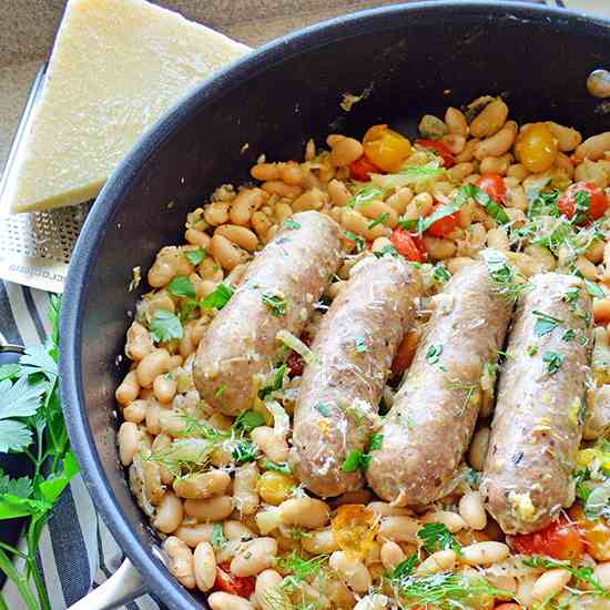 Italian Sausage and White Bean Skillet