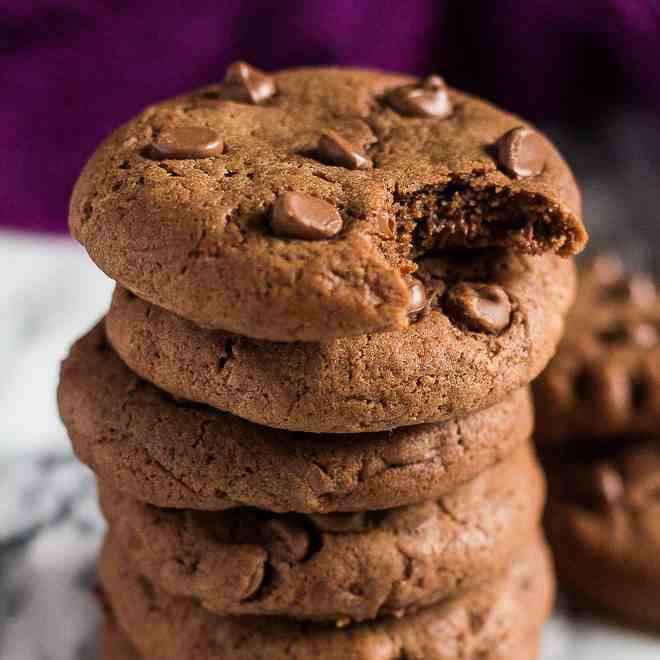 Double Chocolate Cream Cheese Cookies